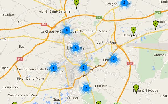 Carte PDC Le Mans