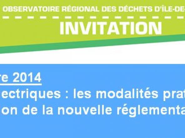 Ecologic participe à une réunion de l’ORDIF sur la gestion des DEEE en Ile-de-France