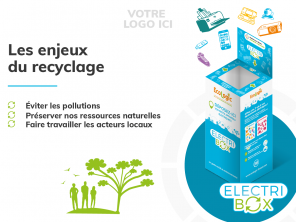 Liste des petits appareils électriques et électroniques* que vous pouvez déposer dans une Electribox pour qu'il soit recyclé en toute sécurité et que la matière qui les compose puisse être réutilisée pour fabriquer les équipements que vous achèterez demain !
 
Trier, c'est un bon réflexe pour vous et pour la planète. Un geste plein d'avenir !
 
* qu'ils soient hors d'usage ou que ce soit de vieux appareils qui fonctionnent mais qui encombrent vos placards car vous ne vous en servez plus, tous peuvent être déposés dans l'Electrixbox. Ils seront triés ensuite soit pour être réemployés et utiles à d'autres ou recyclés.