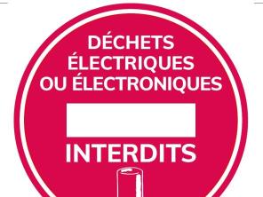 Sticker pour Benne Ferraille avec picto Ballon d'eau chaude