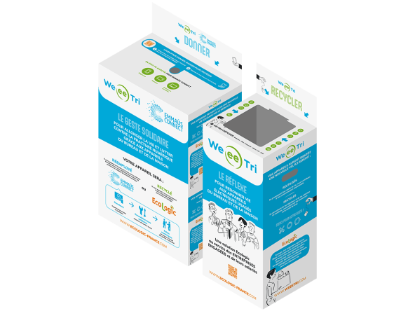 Tous les détails sur le service premium WEeeTRI : La collecte de proximité pour engager vos salariés dans votre RSE et les sensibiliser aux enjeux des déchets et de la responsabilité numérique !
Commandez - Déployez - Mobilisez c'est simple de faire adopter les bons gestes de tri par vos salariés avec les bornes de collecte WEeeTRI et le parcours des sensibilisation pour passer à l'action, imaginé en partenariat avec Prowd, spécialiste de l'animation RSE...
Pour en savoir plus : https://www.e-dechet.com/deee/weeetri-solution-collecte-au-bureau
