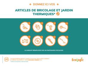 Affiche Article de Bricolage et Jardin thermique, don pour réemploi, Collectivités