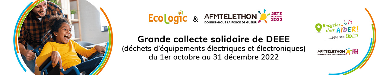 Grande collecte solidaire de DEEE du 1er octobre au 31 décembre 2022