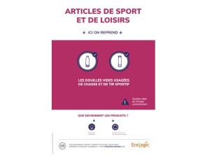Affiche au format Portrait pour collectivité filière Articles de Sport et de Loisirs : 