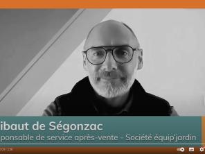 Découvrez le témoignage de Thibaut de Ségonzac, responsable de service après-vente de la société Equip'Jardin. 

Pourquoi se faire labelliser ?
Quels sont les avantages à avoir le label ?
Qu’est-ce que le dispositif BonusRépar ?
Comment le label valorise le métier ?

La réponse en images par un professionnel de la réparation du secteur Bricolage et Jardinage. 