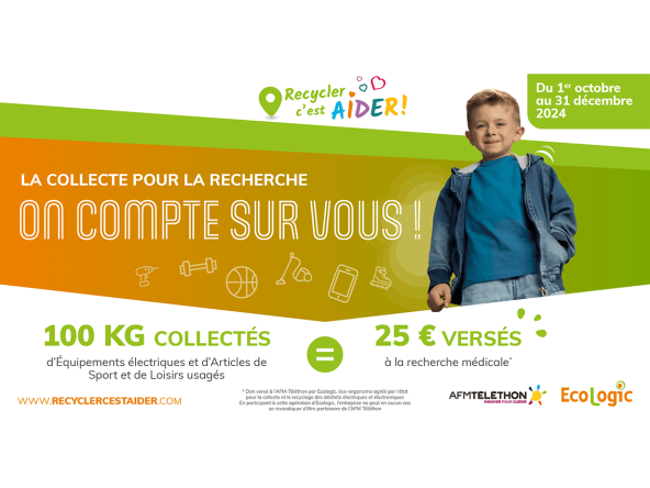 Téléthon 2024 : vignette réseaux sociaux - 100KG = 25€ - paysage