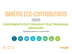 Barème EEE ménagers simplifié applicable au 1er janvier 2025